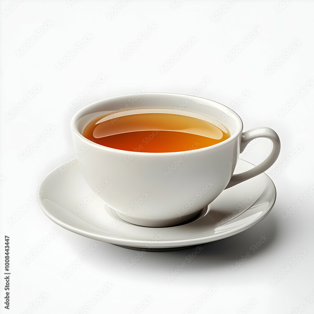 Steaming White Cup of Tea Photo Steaming White Cup of Tea Photo