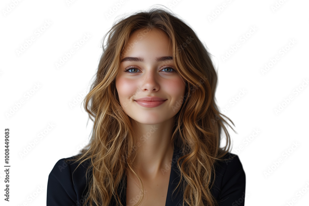 Beautiful Woman with Blonde Hair Smiling - Portrait Photography