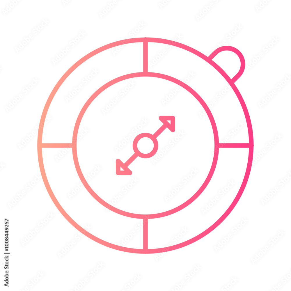 compass gradient icon