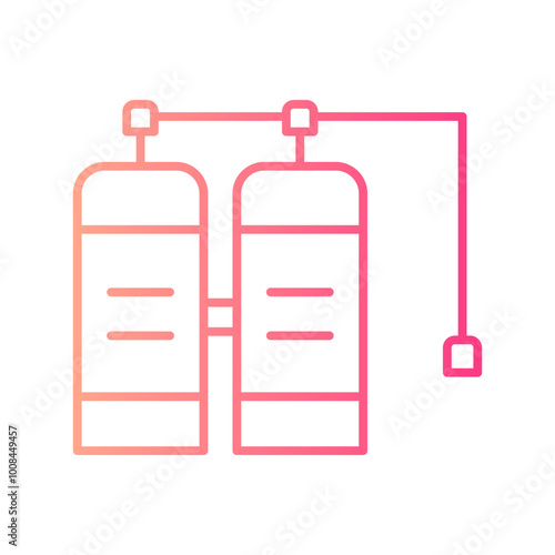 oxygen tank gradient icon