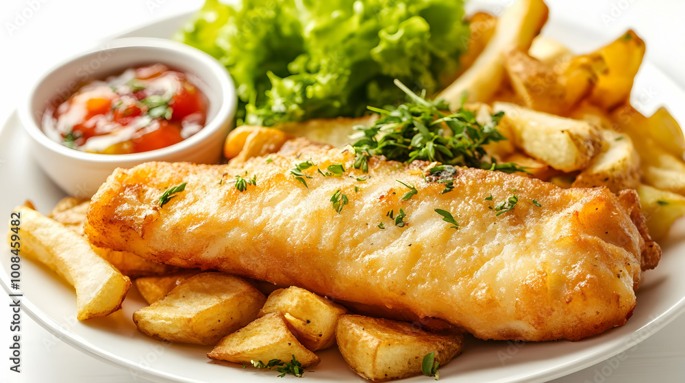 Crispy Fried Fish Realistic Image, Golden Brown Perfection Crispy Fried Fish Realistic Image, Golden Brown Perfection