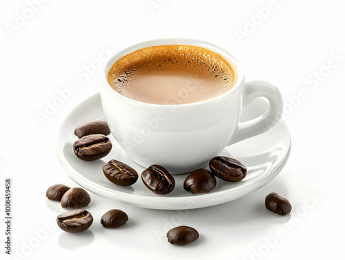 Photo of Coffee Cup with Coffee Beans