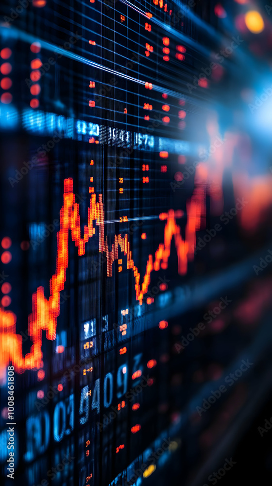 Abstract Background Stock Market Data Graph Photo Abstract Background Stock Market Data Graph Photo