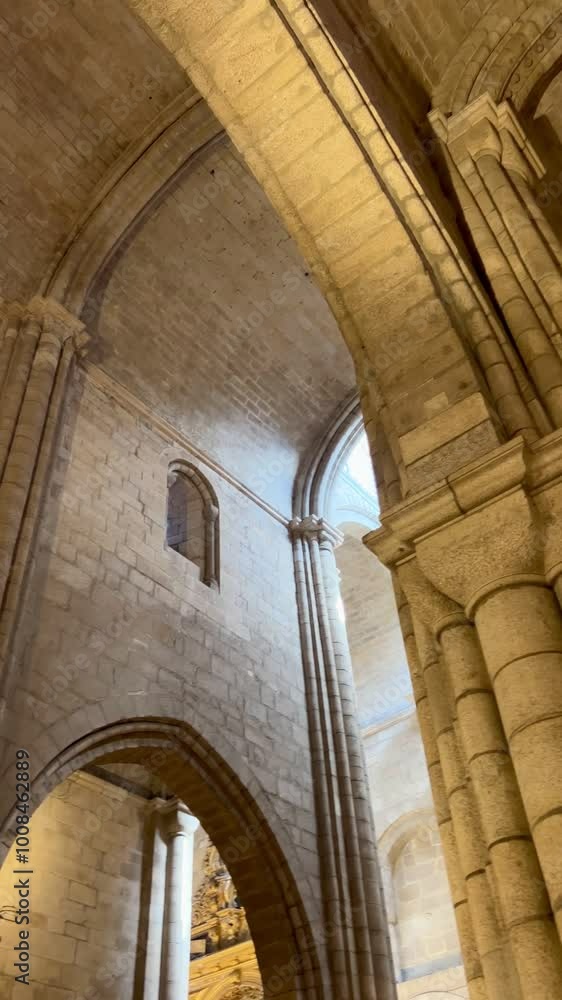 video of cathedral arches and columns video of cathedral arches and columns