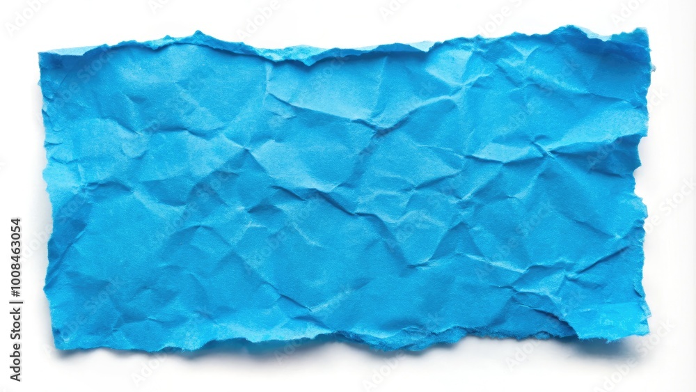 Torn blue paper texture set against a pristine white backdrop, perfect for creative art projects, design work, and various artistic applications requiring a unique touch. Torn blue paper texture set against a pristine white backdrop, perfect for creative art projects, design work, and various artistic applications requiring a unique touch.
