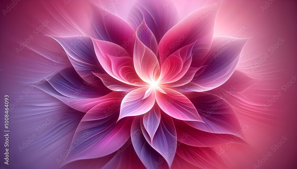 Fototapeta premium Abstract pink gradient flower