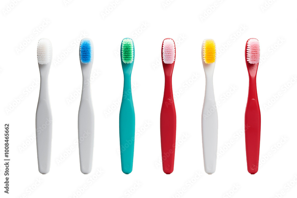 Transparent Background Dental Care Tool Illustration Generative AI