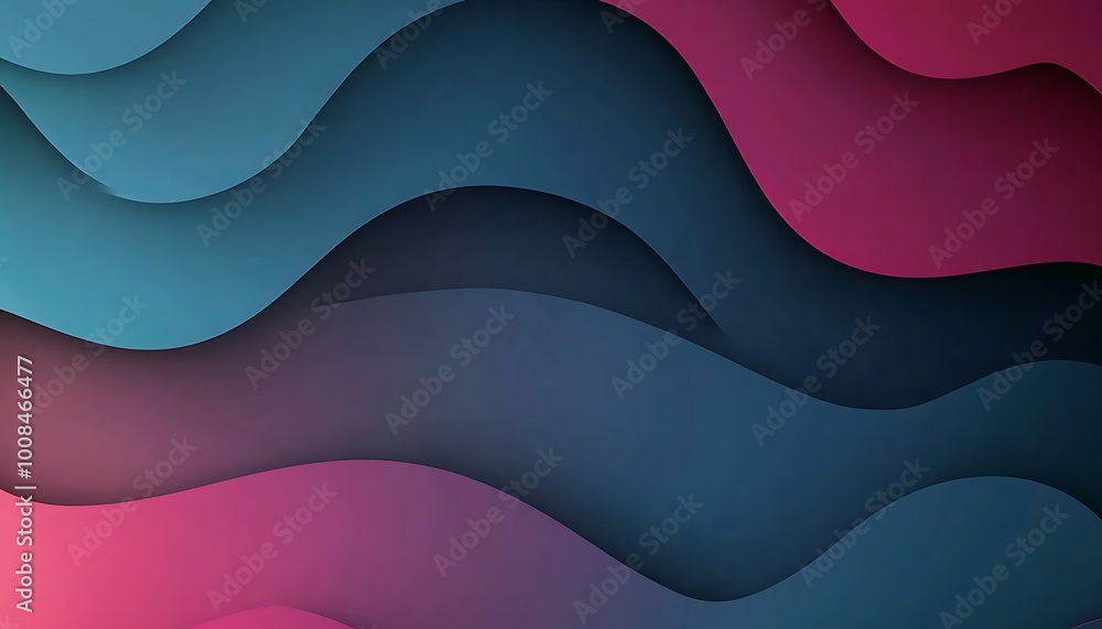 Abstract Wavy Background with Blue and Pink Tones Abstract Wavy Background with Blue and Pink Tones