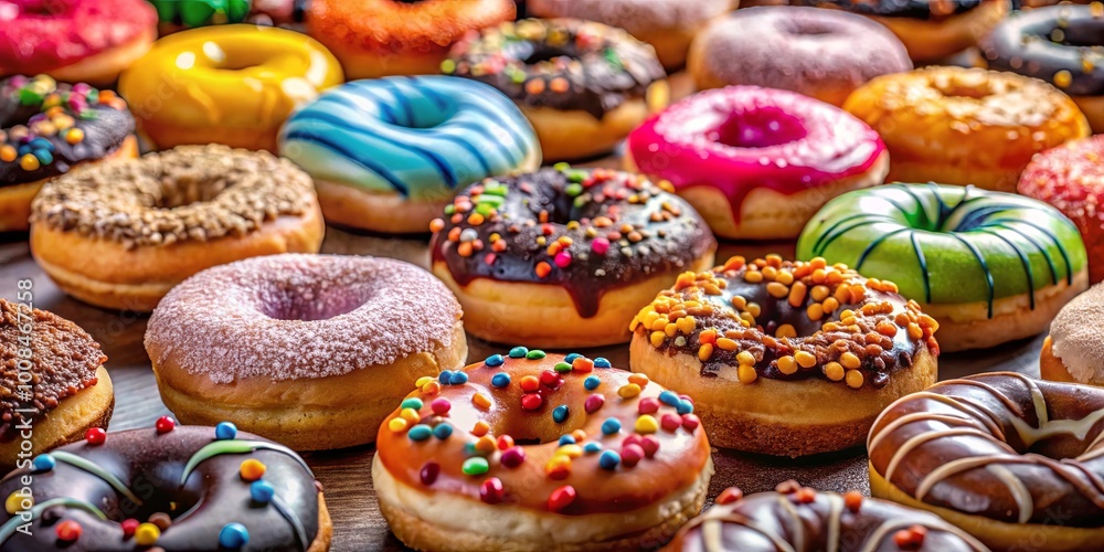 A symphony of flavors and textures in a delectable display of freshly baked donuts, each a unique masterpiece of sweetness and indulgence. A symphony of flavors and textures in a delectable display of freshly baked donuts, each a unique masterpiece of sweetness and indulgence.