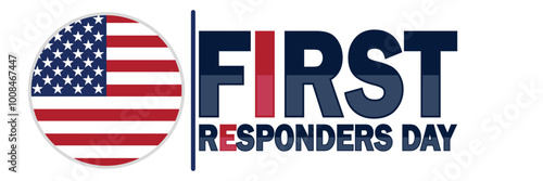 First Responders Day. Suitable for greeting card, poster and banner. Vector illustration.