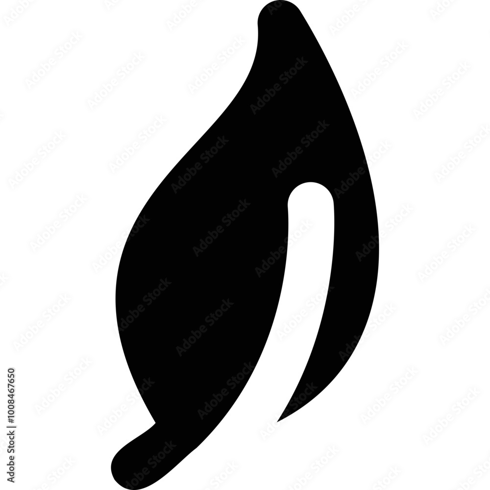 Simple vector icon leaf Simple vector icon leaf