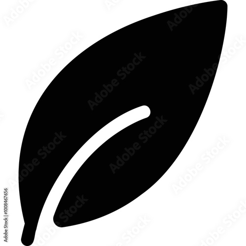 Simple vector icon leaf