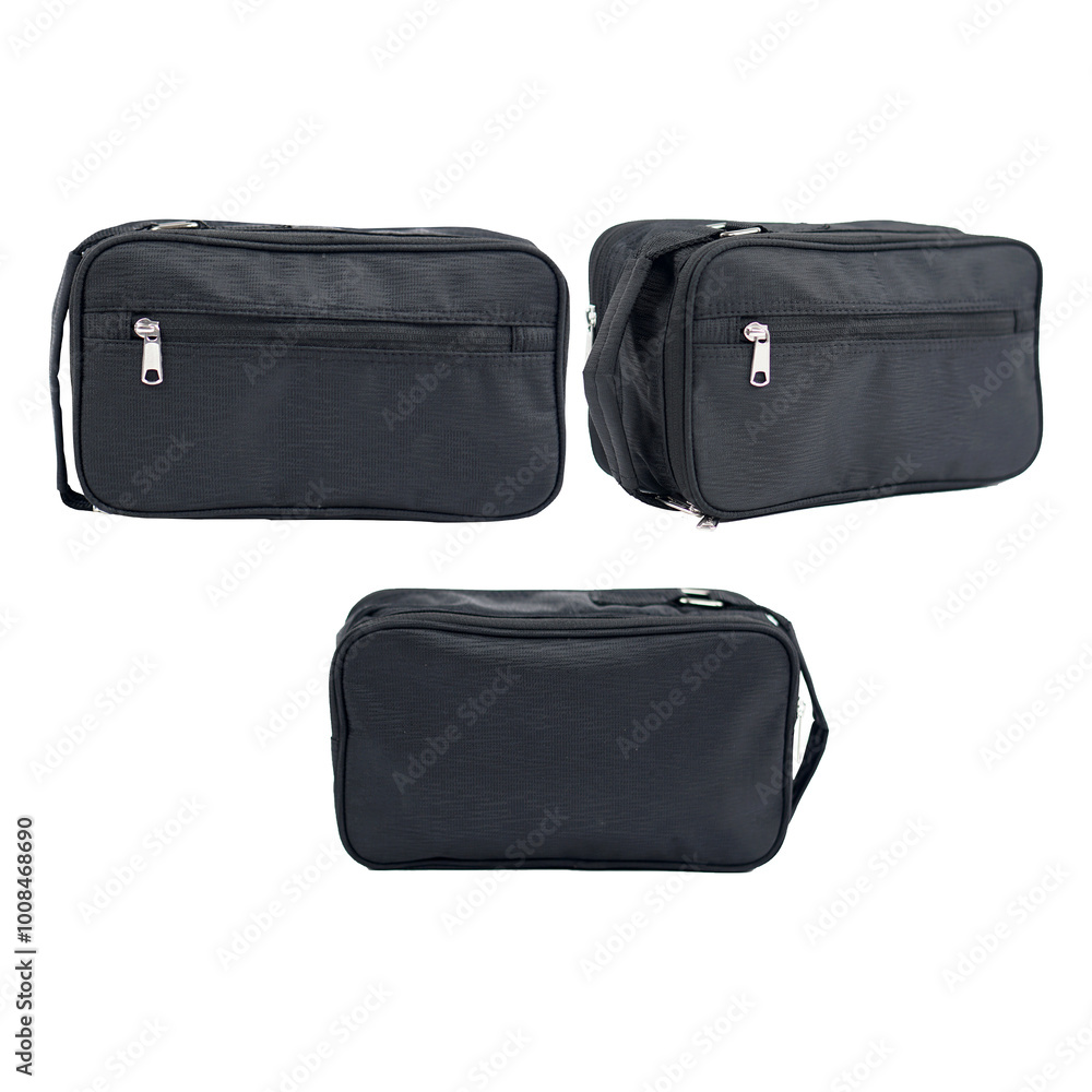 Men's handbag or clutch for exclusive company logo brand dummy mockup, plain black bag Men's handbag or clutch for exclusive company logo brand dummy mockup, plain black bag