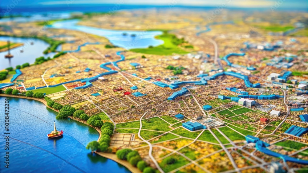 Detailed City Map of Lagos, Nigeria with Landmarks, Streets, and Geographic Features Illustrated Clearly Detailed City Map of Lagos, Nigeria with Landmarks, Streets, and Geographic Features Illustrated Clearly