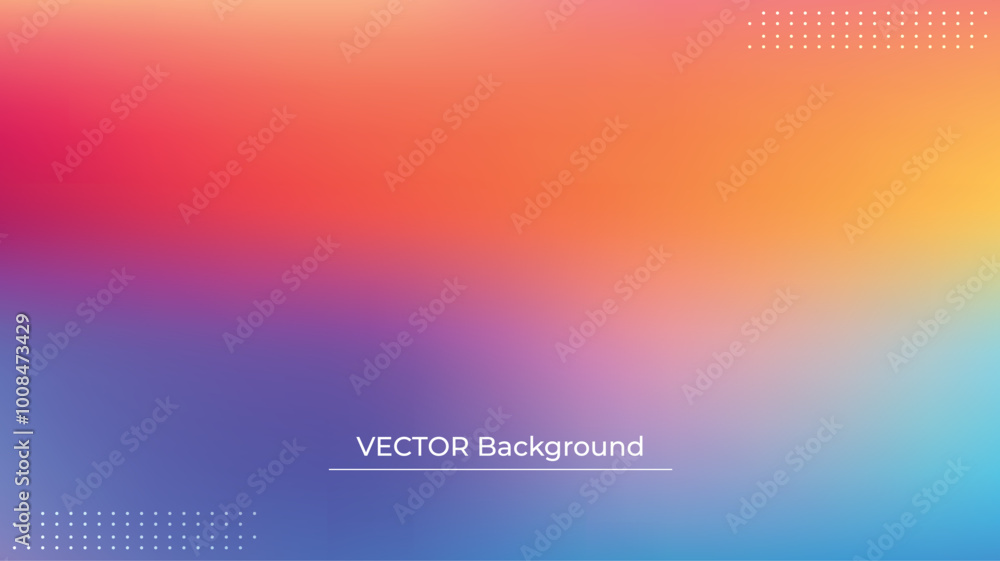 Smooth and blurry colorful gradient mesh background. Modern bright rainbow colors. Easy editable soft colored vector banner template. Premium quality Smooth and blurry colorful gradient mesh background. Modern bright rainbow colors. Easy editable soft colored vector banner template. Premium quality