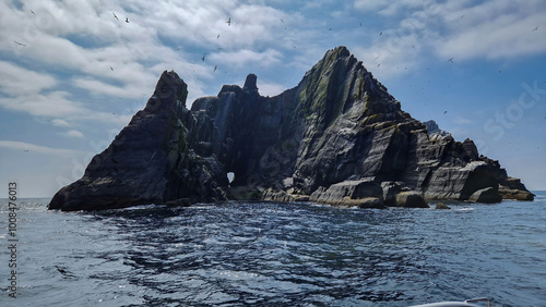 Rising from the Atlantic, Little Skellig boasts dramatic cliffs and teems with thousands of seabirds in a remote, untouched landscape.