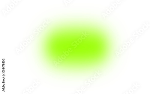 Green round gradient transparent