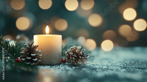 Festive Holiday Animated Scene, a vibrant display of Christmas cheer with twinkling lights, colorful ornaments, and joyful decorations creating a warm, inviting atmosphere