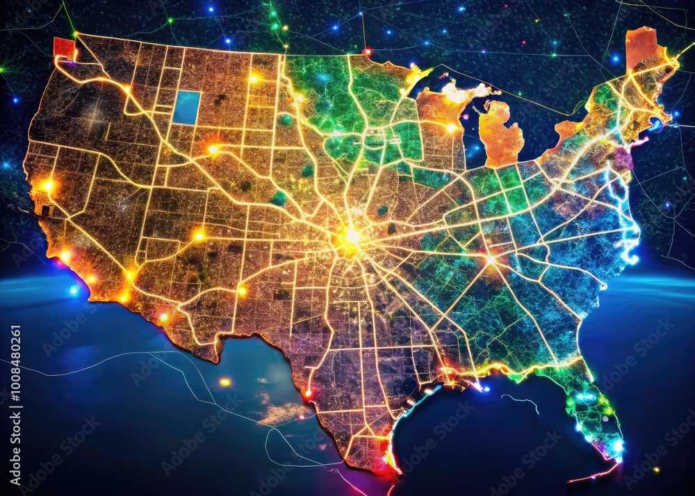 Texas Feature Map Detailed Map of Towns in Texas Highlighting Major Cities, Highways, and ...