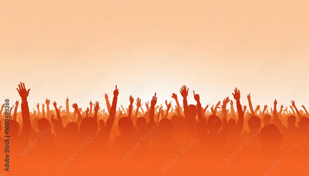crowd concert filled with people illustration background crowd concert filled with people illustration background