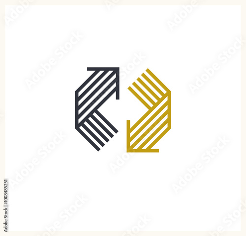 Concept arrows vector logo ...