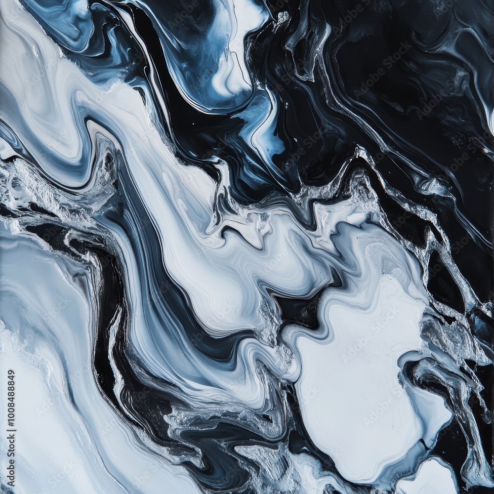 Abstract Flowing Shapes in Dark Tones Abstract Flowing Shapes in Dark Tones