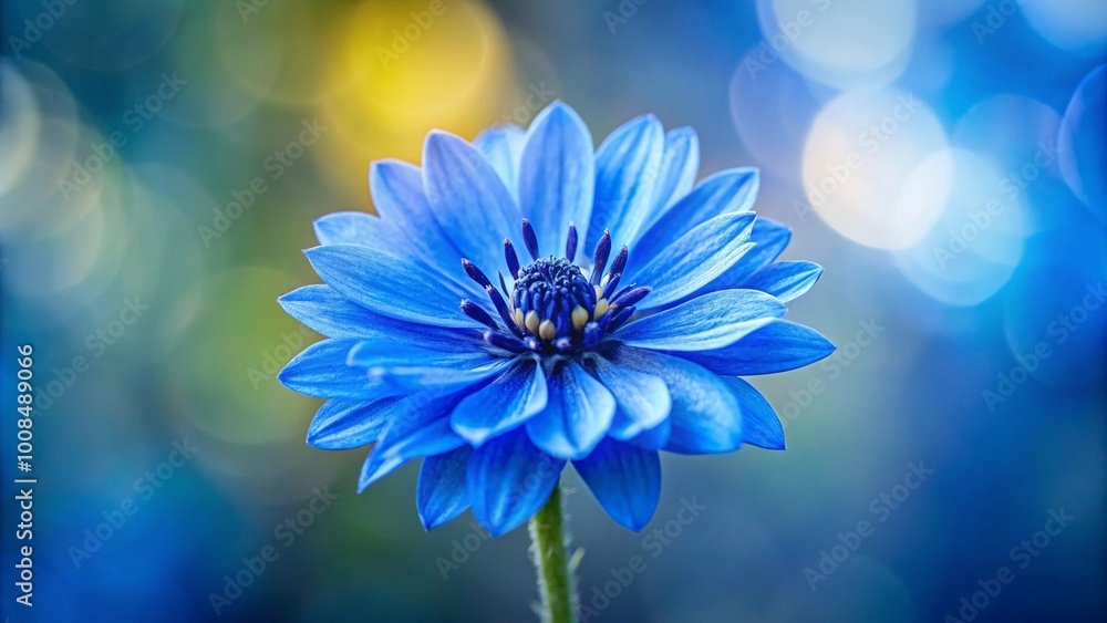 a blue flower with a blurred background. a blue flower with a blurred background.