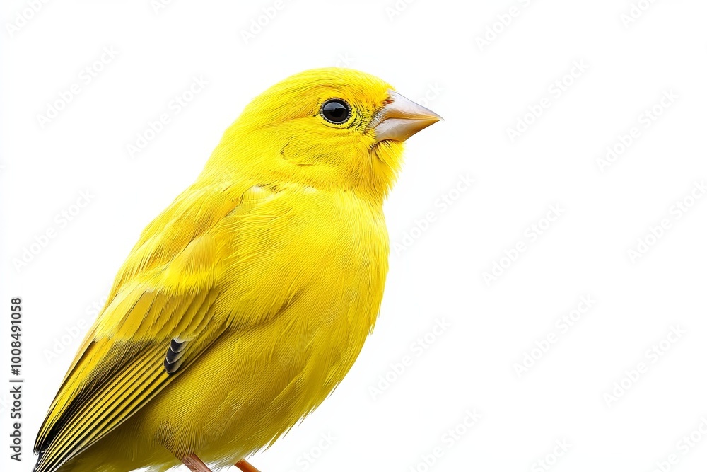 Fototapeta premium Charming Yellow Bird Vivid Representation