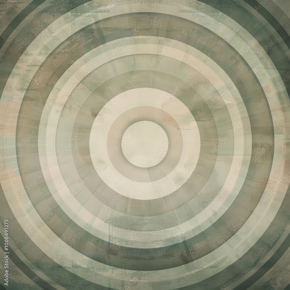Muted Concentric Circles with Random Spacing Muted Concentric Circles with Random Spacing