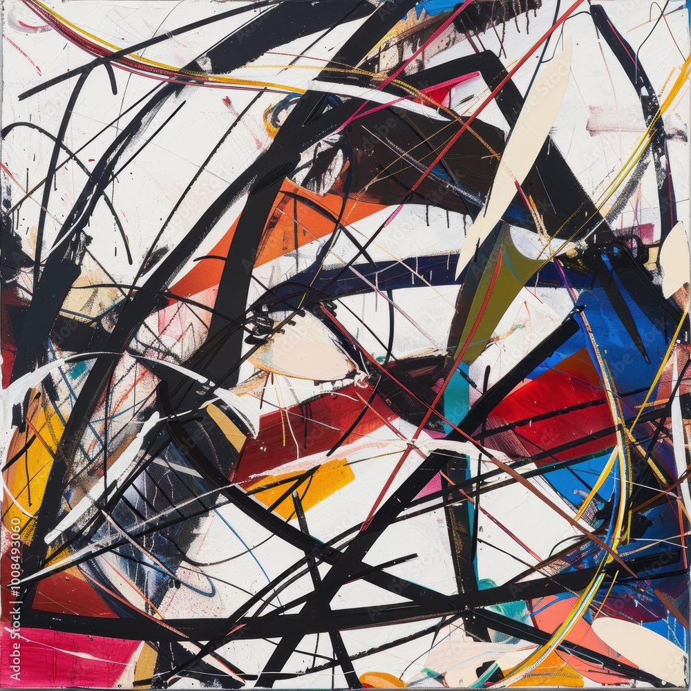 Abstract Dynamic Lines and Curves in Vibrant Colors Abstract Dynamic Lines and Curves in Vibrant Colors