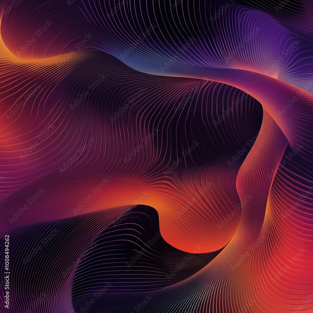 Abstract Fluid Design with Curved Lines and Gradients Abstract Fluid Design with Curved Lines and Gradients
