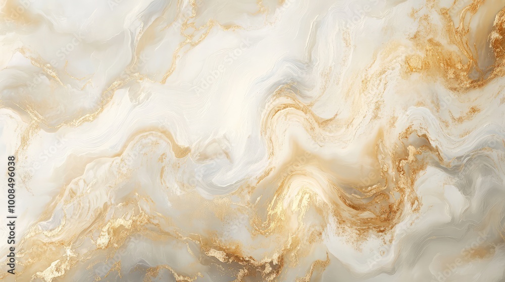 Abstract forms in soft shades of cream and gold, swirling across the tiles in a painterly, textured pattern that creates depth and warmth. Abstract forms in soft shades of cream and gold, swirling across the tiles in a painterly, textured pattern that creates depth and warmth.