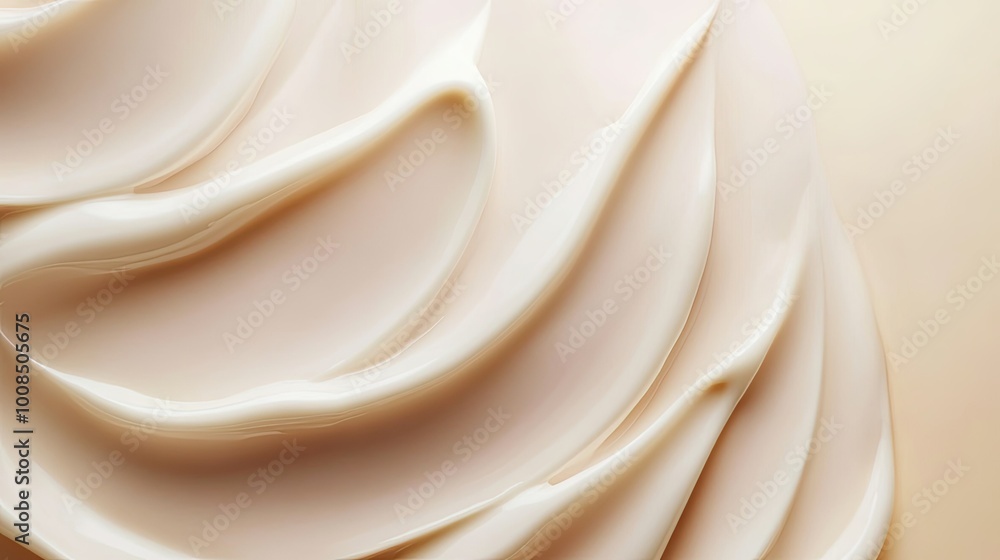 Close-up of smooth skincare product texture, creamy and hydrating, with space for branding and text, no people Close-up of smooth skincare product texture, creamy and hydrating, with space for branding and text, no people