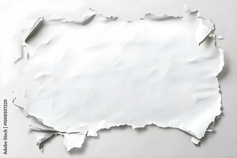 White paper ripped message torn white paper ripped message torn onbackground White paper ripped message torn white paper ripped message torn onbackground