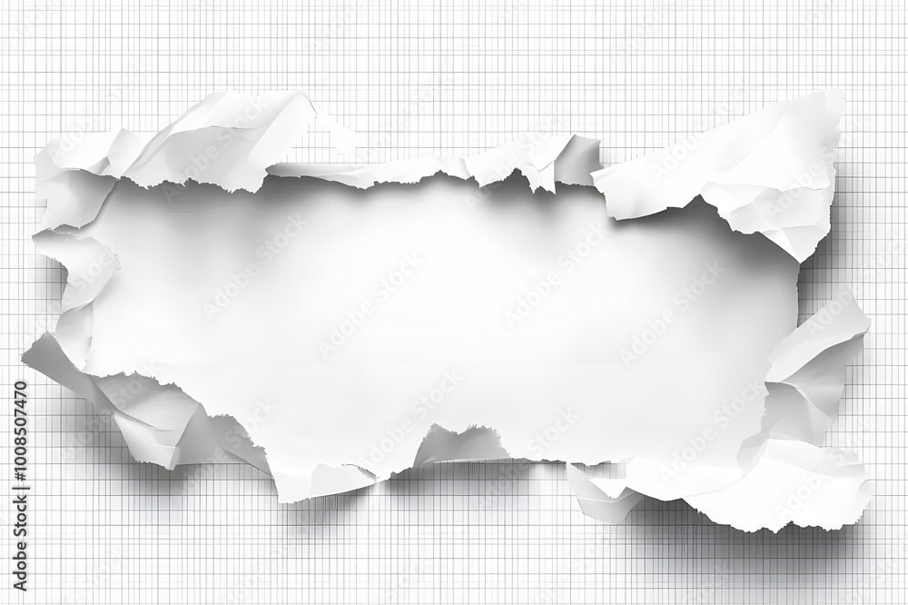 White paper ripped message torn white paper ripped message torn onbackground White paper ripped message torn white paper ripped message torn onbackground