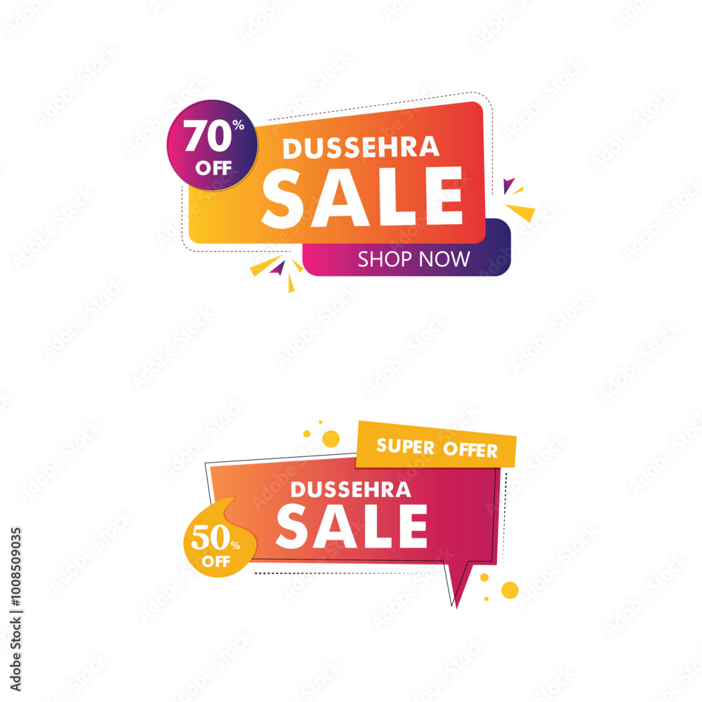 Vector illustration sale callouts banner set template
Vector illustration sale callouts banner set template