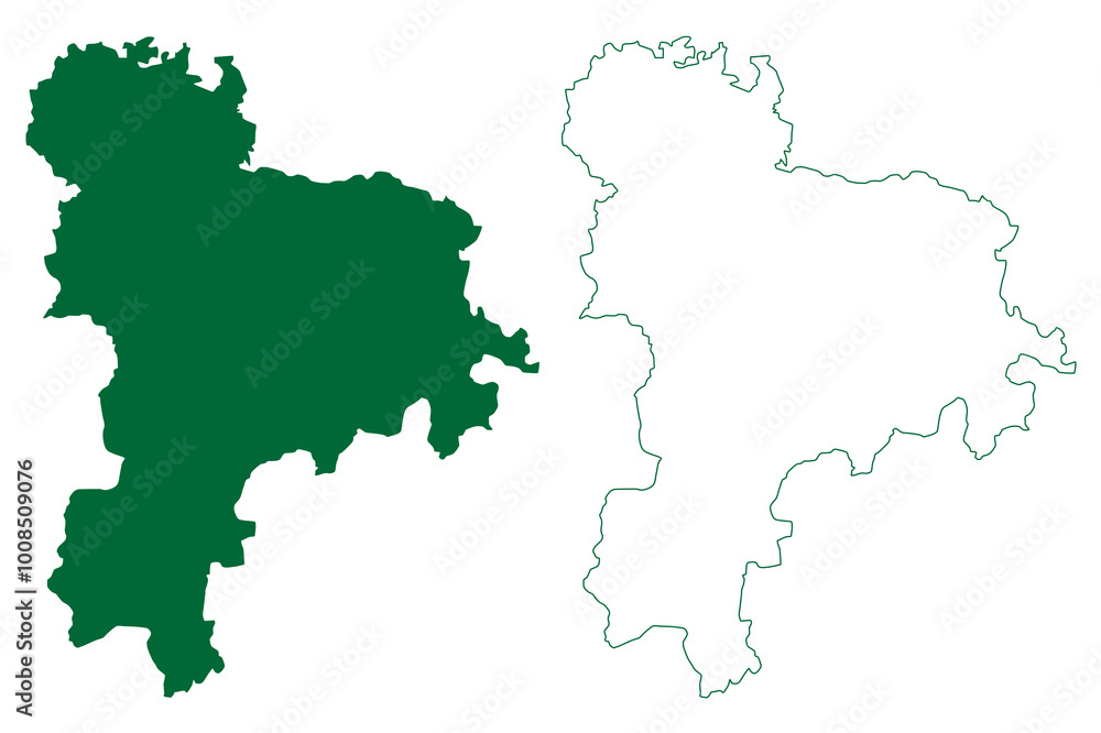 Tiruppur district (Tamil Nadu State, Republic of India) map vector illustration, scribble sketch Tiruppur map Tiruppur district (Tamil Nadu State, Republic of India) map vector illustration, scribble sketch Tiruppur map