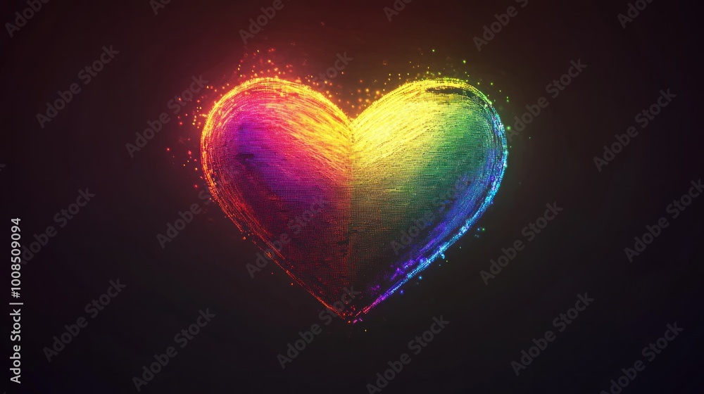 Rainbow Heart of Light