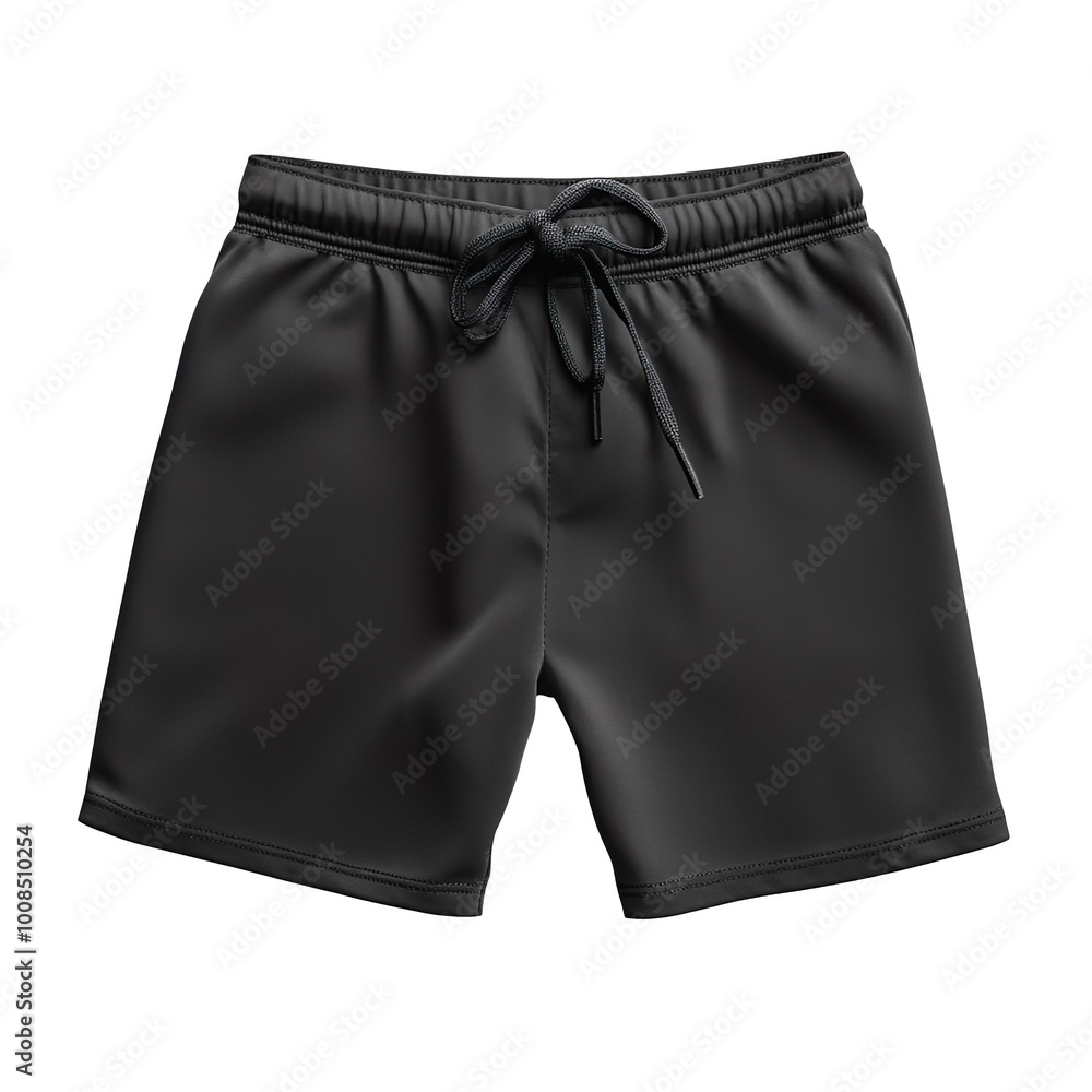 Black shorts isolated on transparent background Black shorts isolated on transparent background
