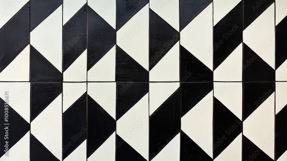 Bold, geometric shapes in alternating black and white, forming a dynamic, repeating pattern that adds contrast and visual intrigue. Bold, geometric shapes in alternating black and white, forming a dynamic, repeating pattern that adds contrast and visual intrigue.