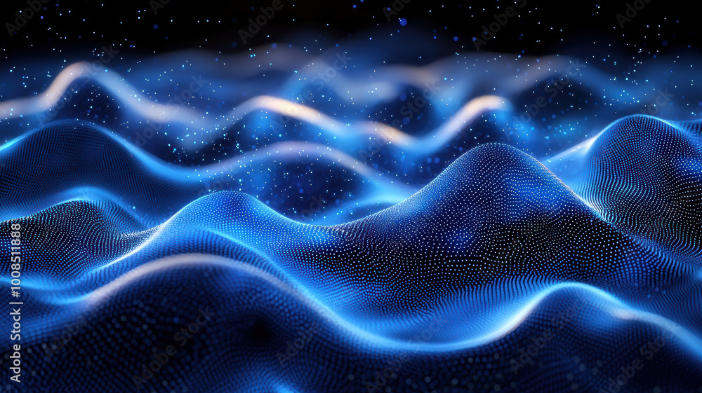 Dark blue and glow particle abstract background Dark blue and glow particle abstract background