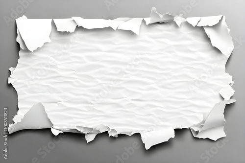 White paper ripped message torn white paper ripped message torn onbackground