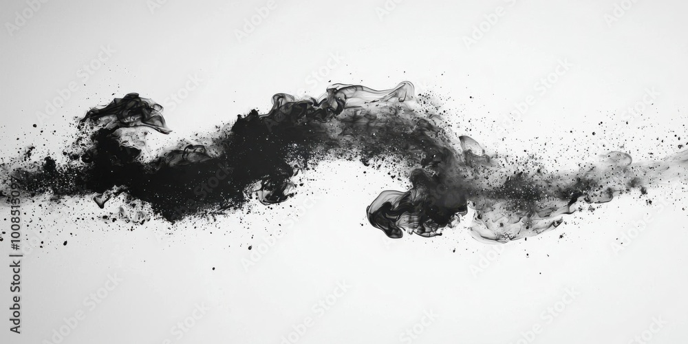 Ink drop in water background Ink drop in water background