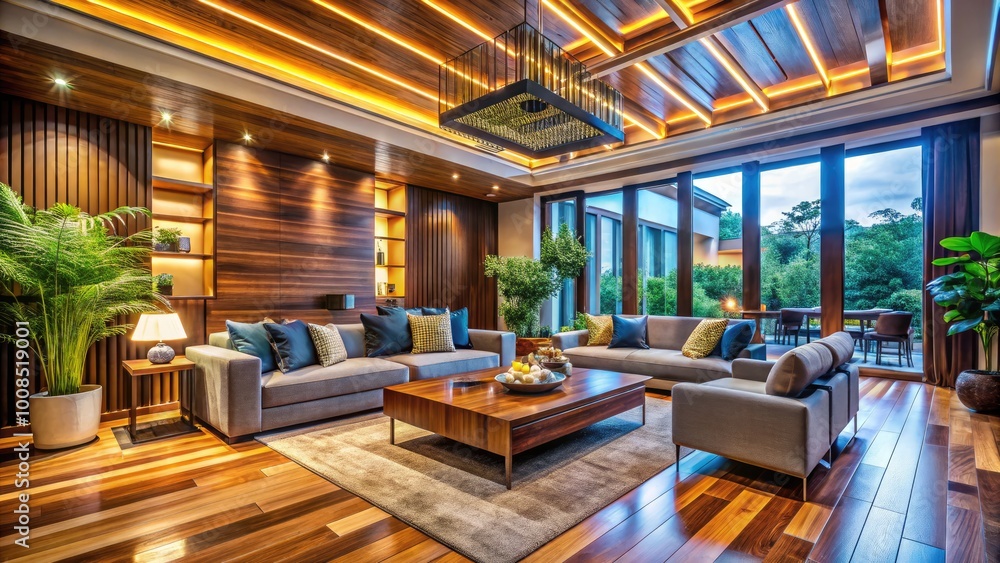 Elegant Modern Interior Design Featuring Beautiful Wood Elements and Warm Natural Aesthetics Elegant Modern Interior Design Featuring Beautiful Wood Elements and Warm Natural Aesthetics