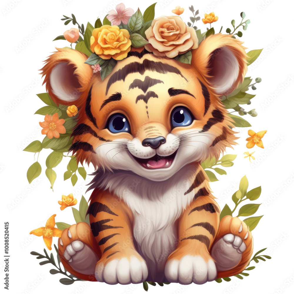 Flower Animal Clipart Vector Illustration Flower Animal Clipart Vector Illustration
