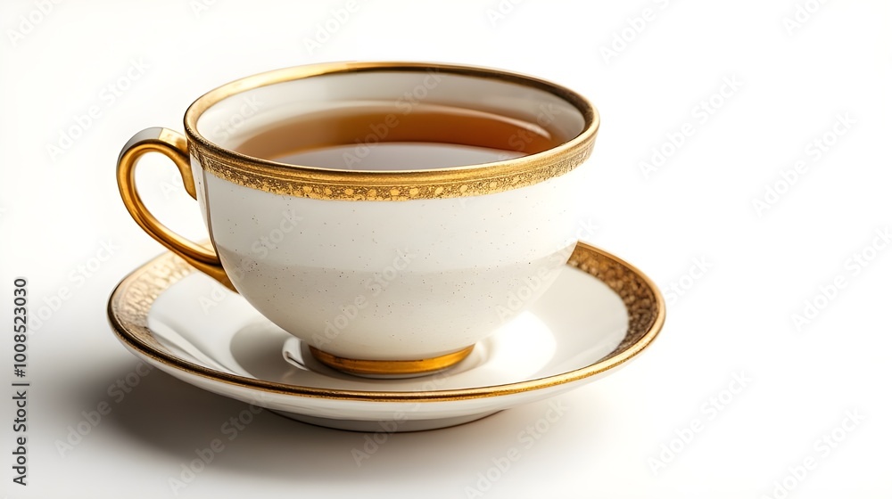 a cup of tea with a saucer
a cup of tea with a saucer