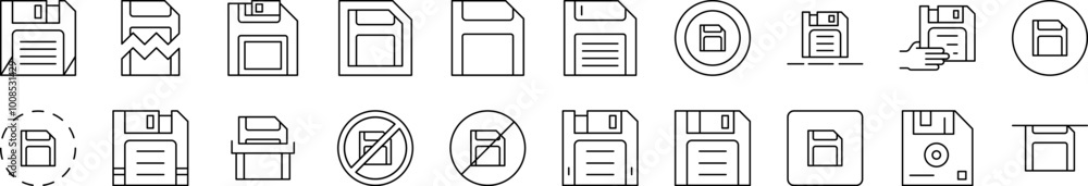 MicroSD Memory Card Thin Icons Collection. Editable Stroke. Suitable for Web Sites, Books, Cards, Apps MicroSD Memory Card Thin Icons Collection. Editable Stroke. Suitable for Web Sites, Books, Cards, Apps