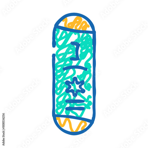 mezuzah doorpost doodle icon sketch vector. mezuzah doorpost sign. isolated symbol illustration