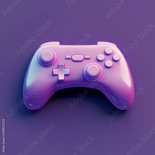 3D Game Controller Buttons Icon: Essential Gaming Inputs Illustration Logo