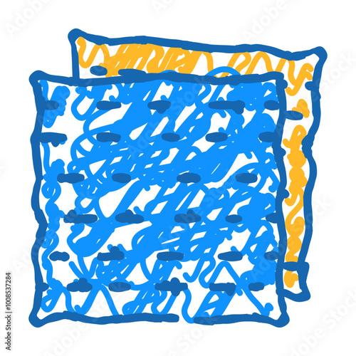 passover matzah jewish doodle icon sketch vector. passover matzah jewish sign. isolated symbol illustration